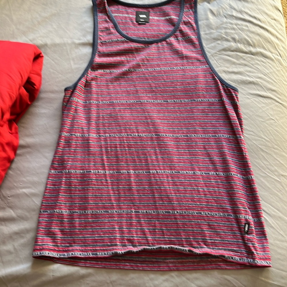 Vans - red tank top - small